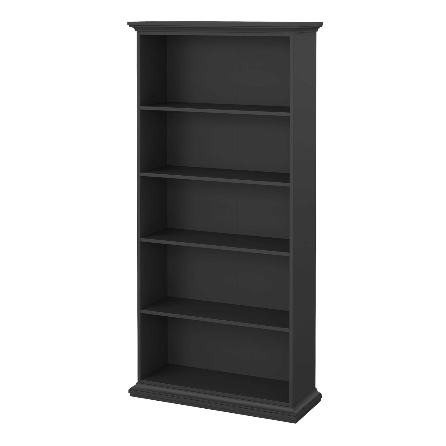 Osaka Farmhouse Dark Grey Wooden Tall Bookcase
