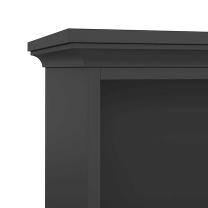 Osaka Farmhouse Dark Grey Wooden Tall Bookcase