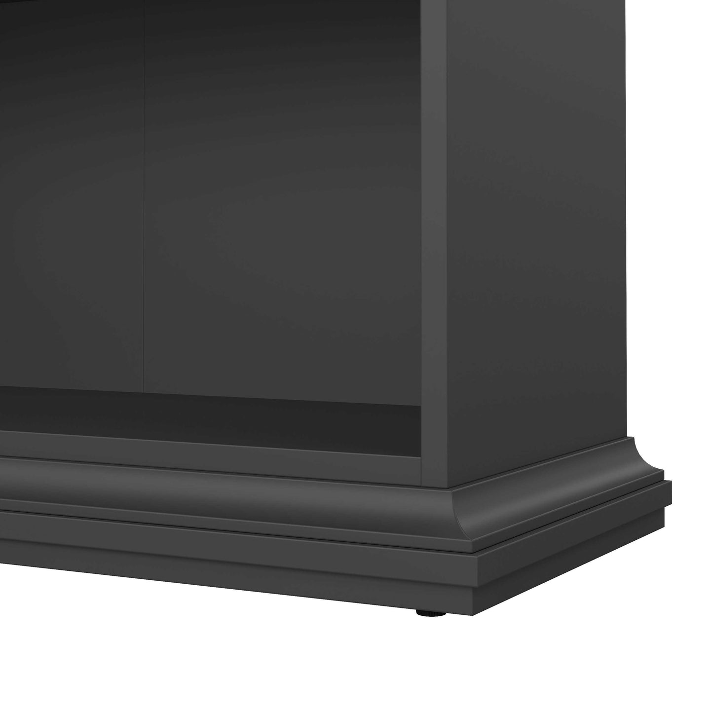 Osaka Farmhouse Dark Grey Wooden Tall Bookcase