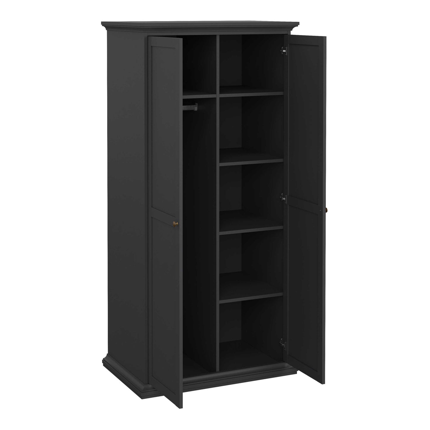 Osaka 3 Piece Farmhouse Bedroom Furniture Set Grey Wooden