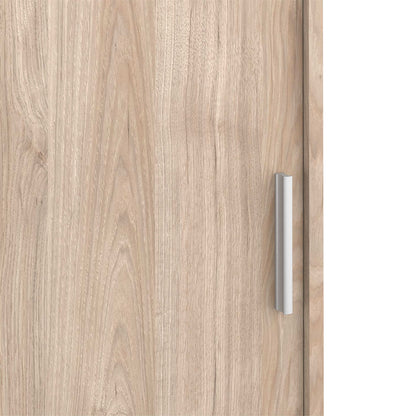 Budapest Natural Oak Effect Wood Wardrobe 2 Doors 3 Drawers