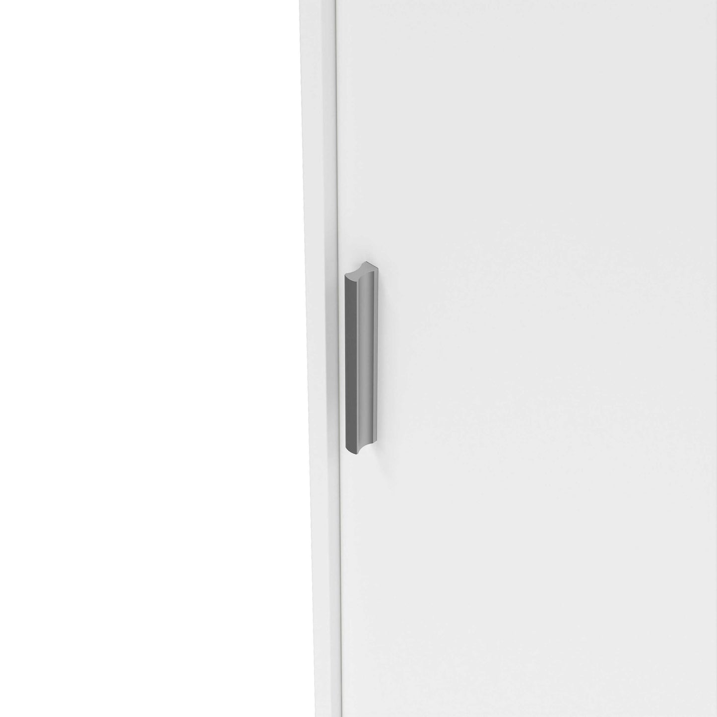 Budapest White Wooden Wardrobe 3 Doors 3 Drawers