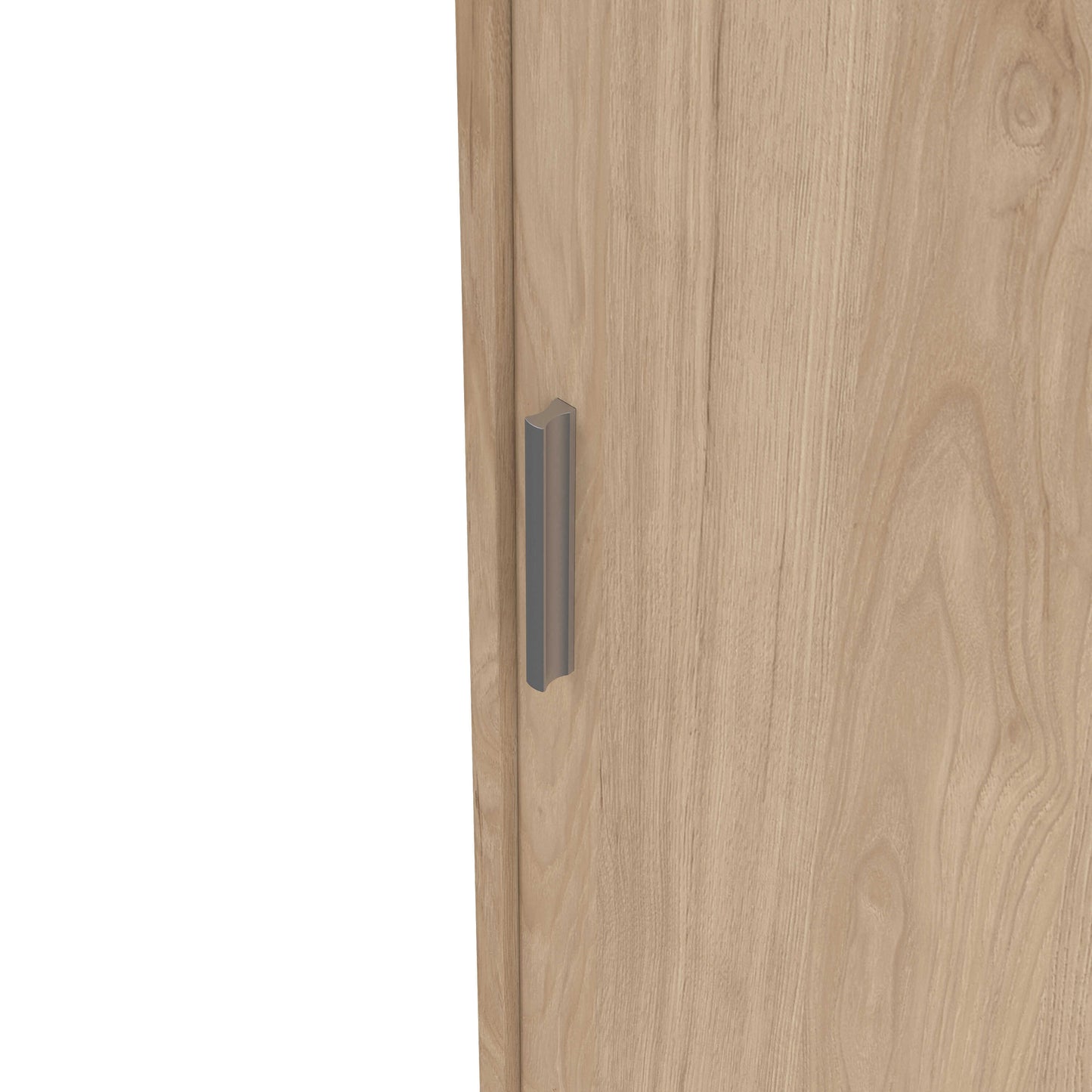 Budapest Natural Oak Effect Wood Wardrobe 3 Doors 3 Drawers
