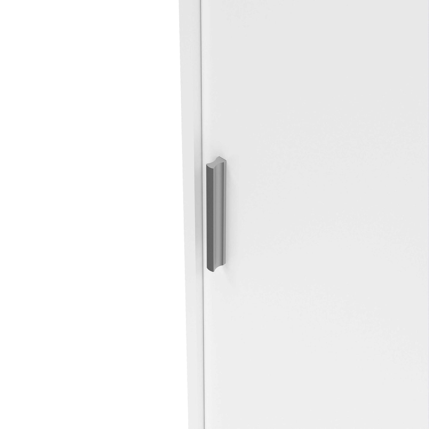 Budapest White Wooden Wardrobe 3 Doors 3 Drawers