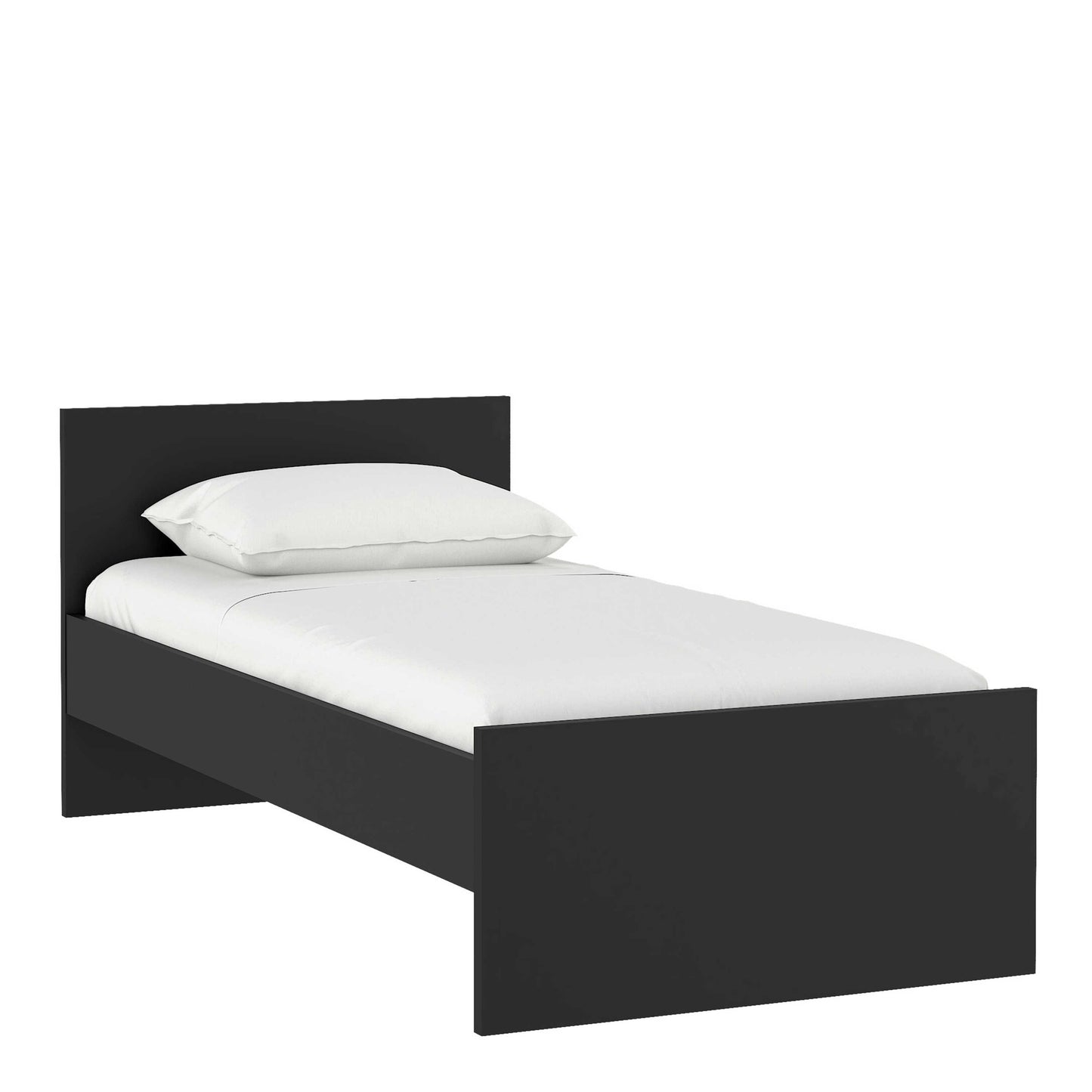 Budapest 3ft Single Black Wooden Bed Frame