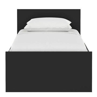 Budapest 3ft Single Black Wooden Bed Frame