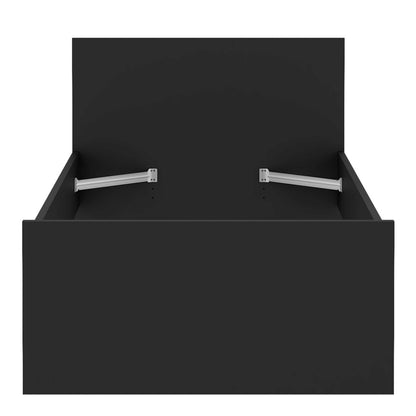 Budapest 3ft Single Black Wooden Bed Frame