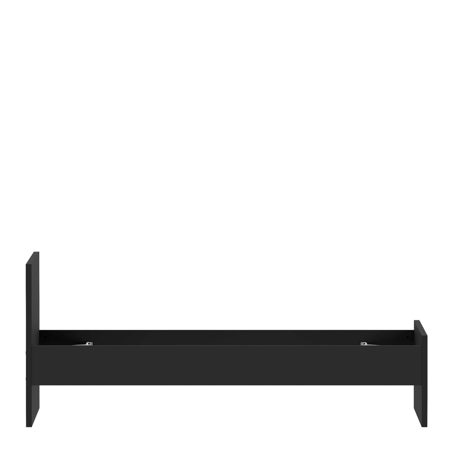 Budapest 3ft Single Black Wooden Bed Frame