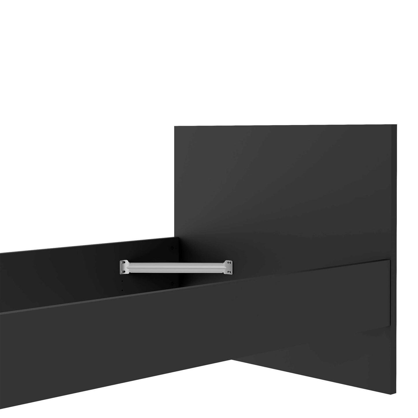 Budapest 3ft Single Black Wooden Bed Frame