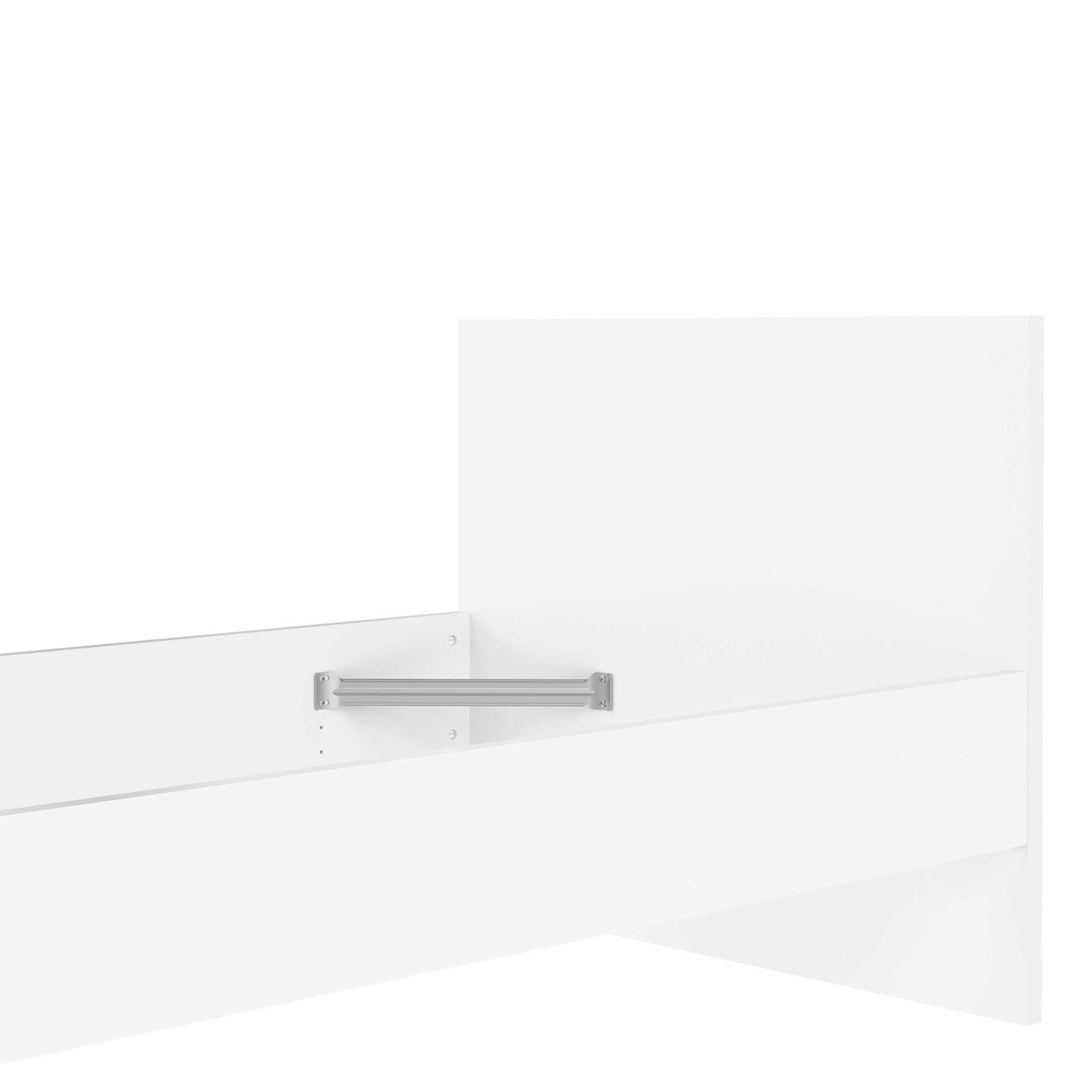 Budapest 3ft Single White Wooden Bed Frame