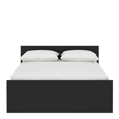 Budapest 4ft6 Double Black Wooden Bed Frame