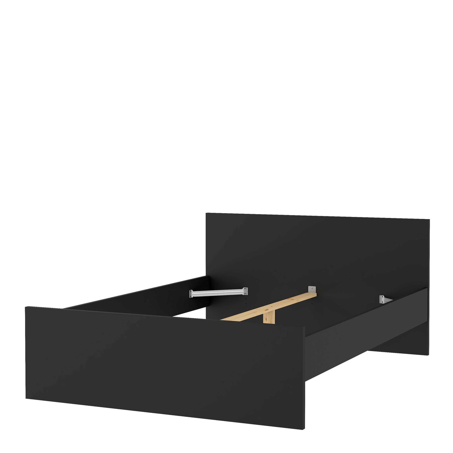 Budapest 4ft6 Double Black Wooden Bed Frame