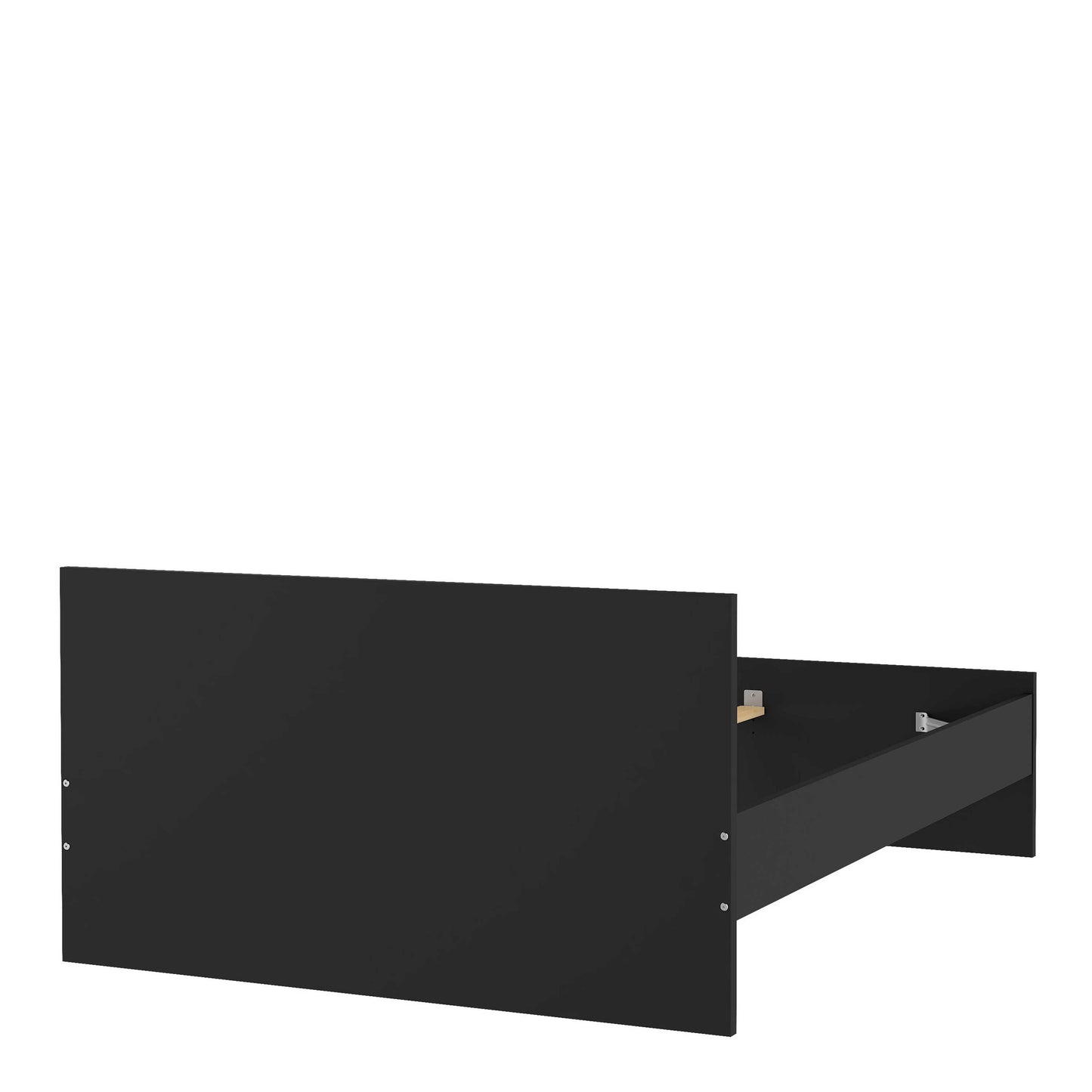 Budapest 4ft6 Double Black Wooden Bed Frame