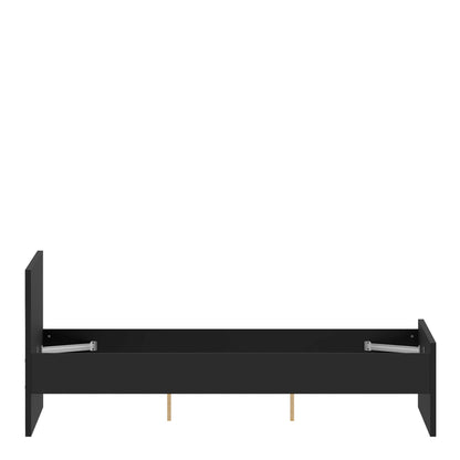 Budapest 4ft6 Double Black Wooden Bed Frame