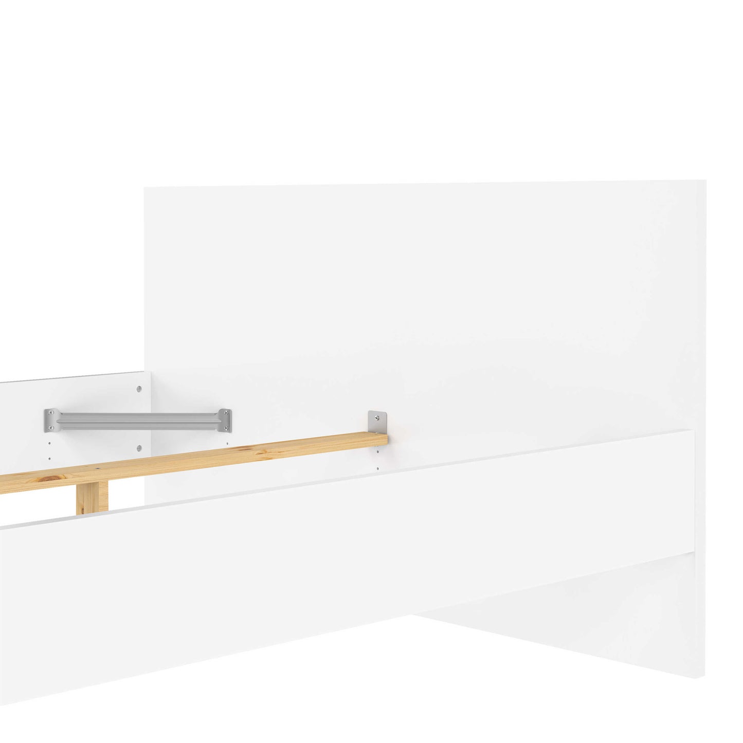 Budapest 4ft6 Double White Wooden Bed Frame