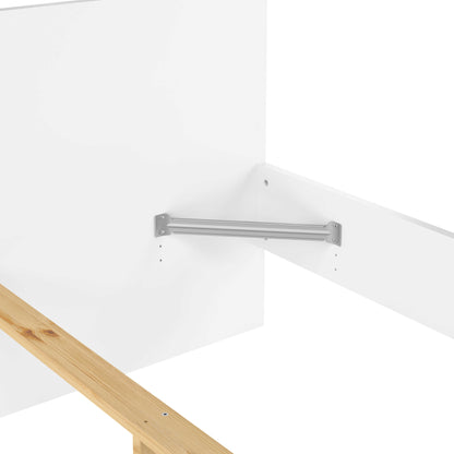 Budapest 4ft6 Double White Wooden Bed Frame