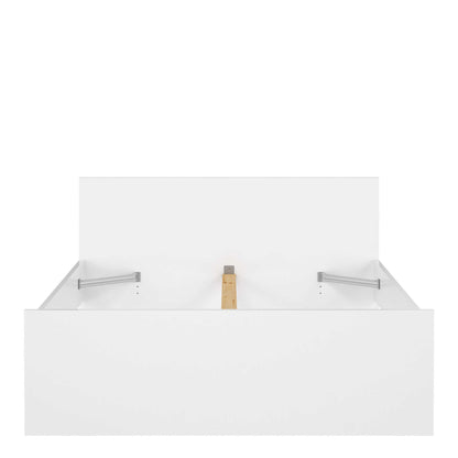 Budapest 4ft6 Double White Wooden Bed Frame