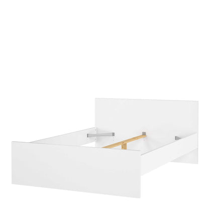 Budapest 4ft6 Double White Wooden Bed Frame