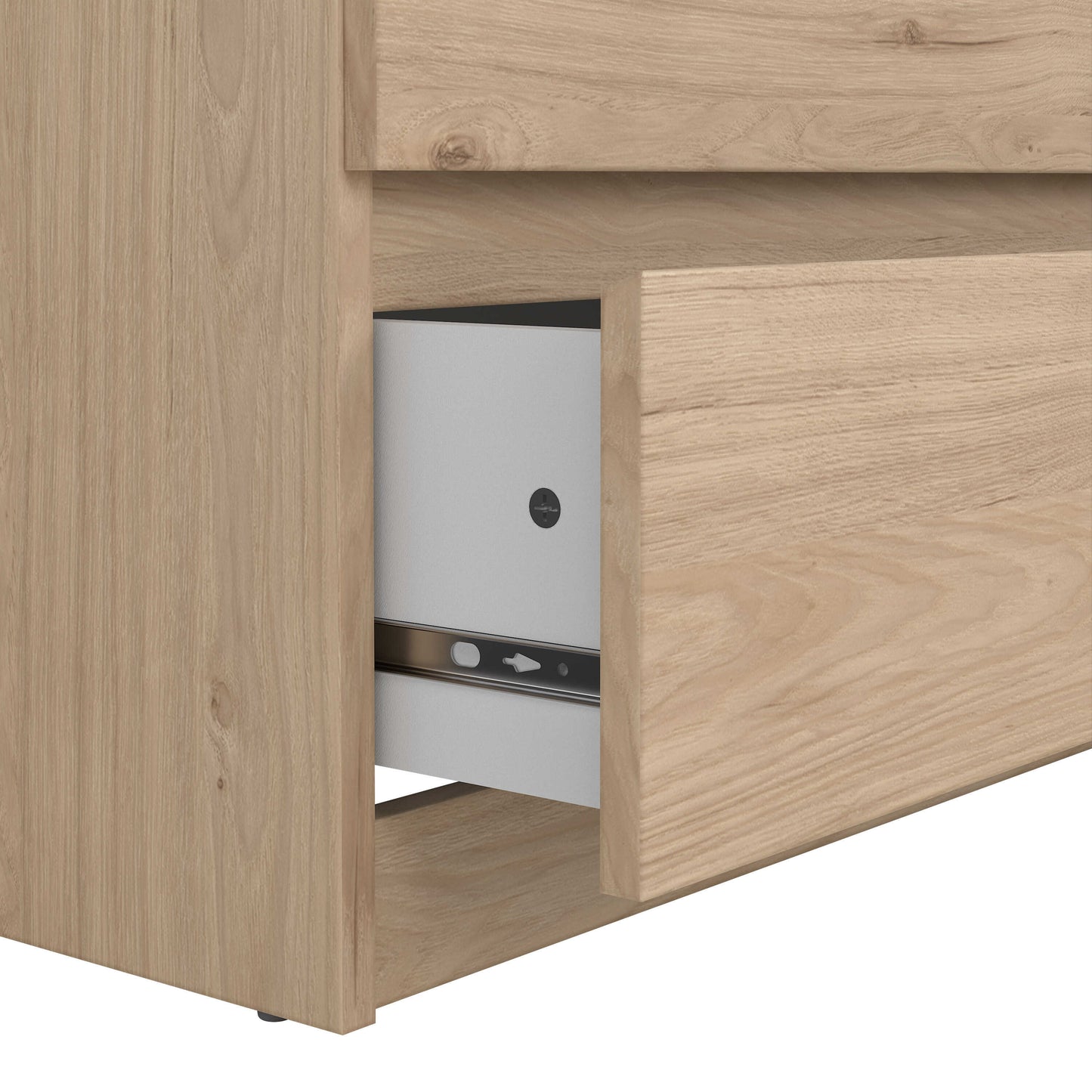 Budapest Natural Oak Effect Wood Wide Chest 6 Drawers