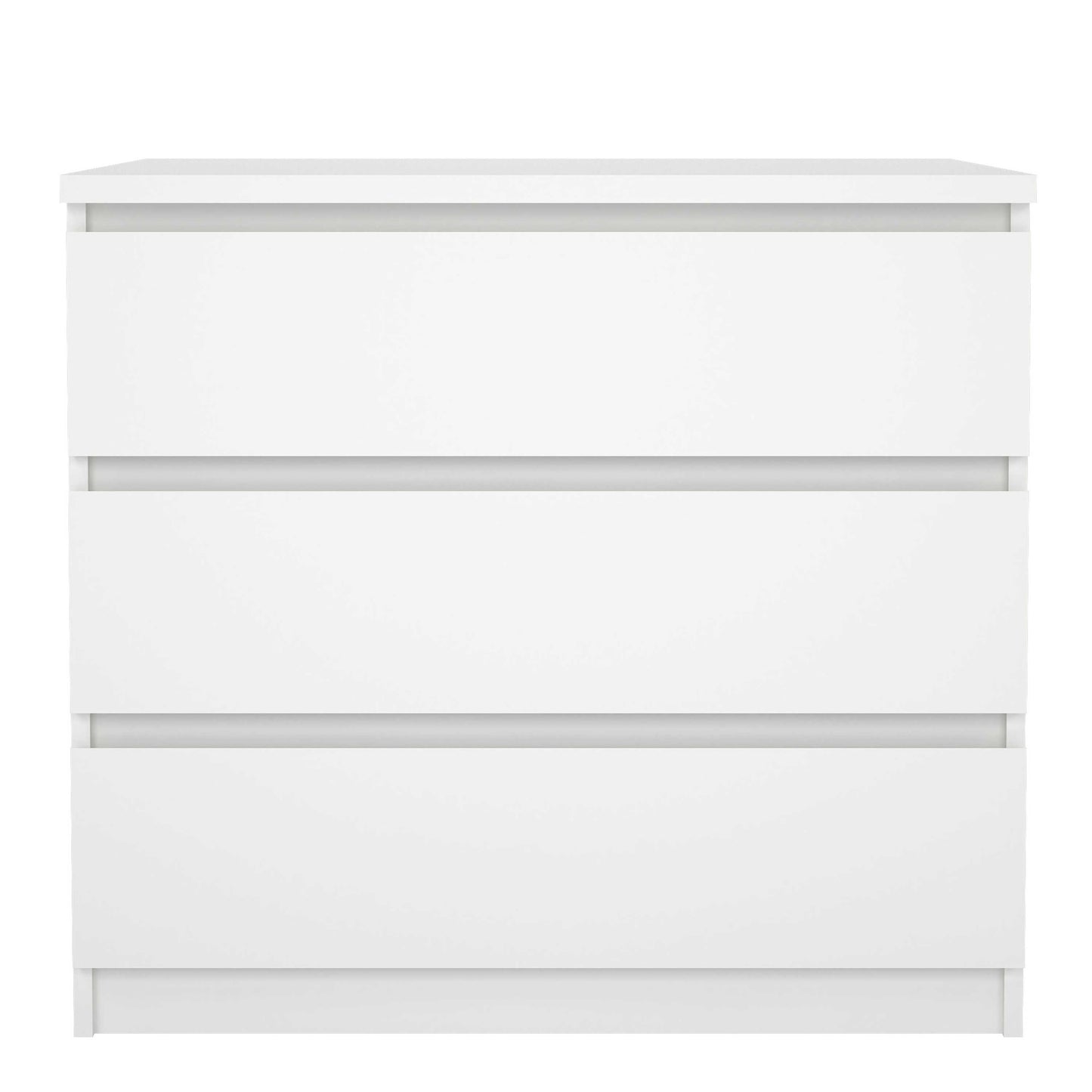 Budapest White Wooden Storage Chest 3 Drawers