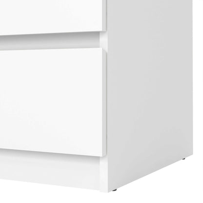 Budapest White Wooden Storage Chest 3 Drawers