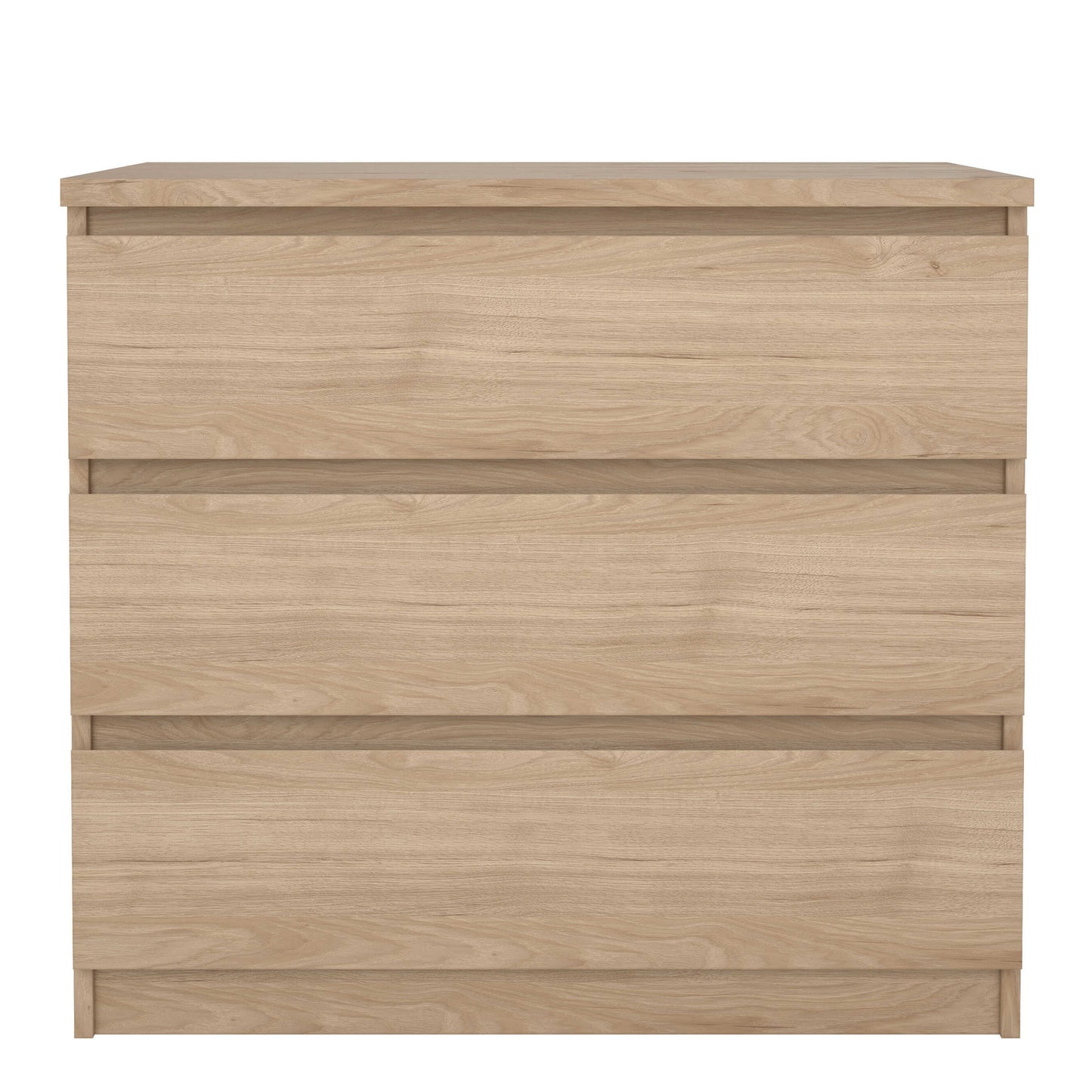 Budapest Natural Oak Effect Wooden Storage Chest 3 Drawers