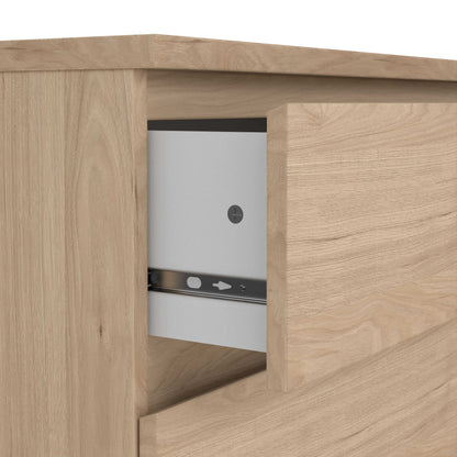 Budapest Natural Oak Effect Wooden Storage Chest 3 Drawers