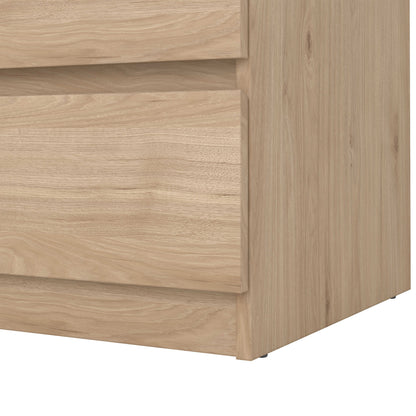 Budapest Natural Oak Effect Wooden Storage Chest 3 Drawers