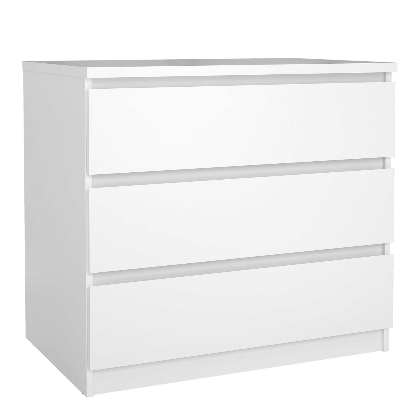 Budapest White Wooden Storage Chest 3 Drawers