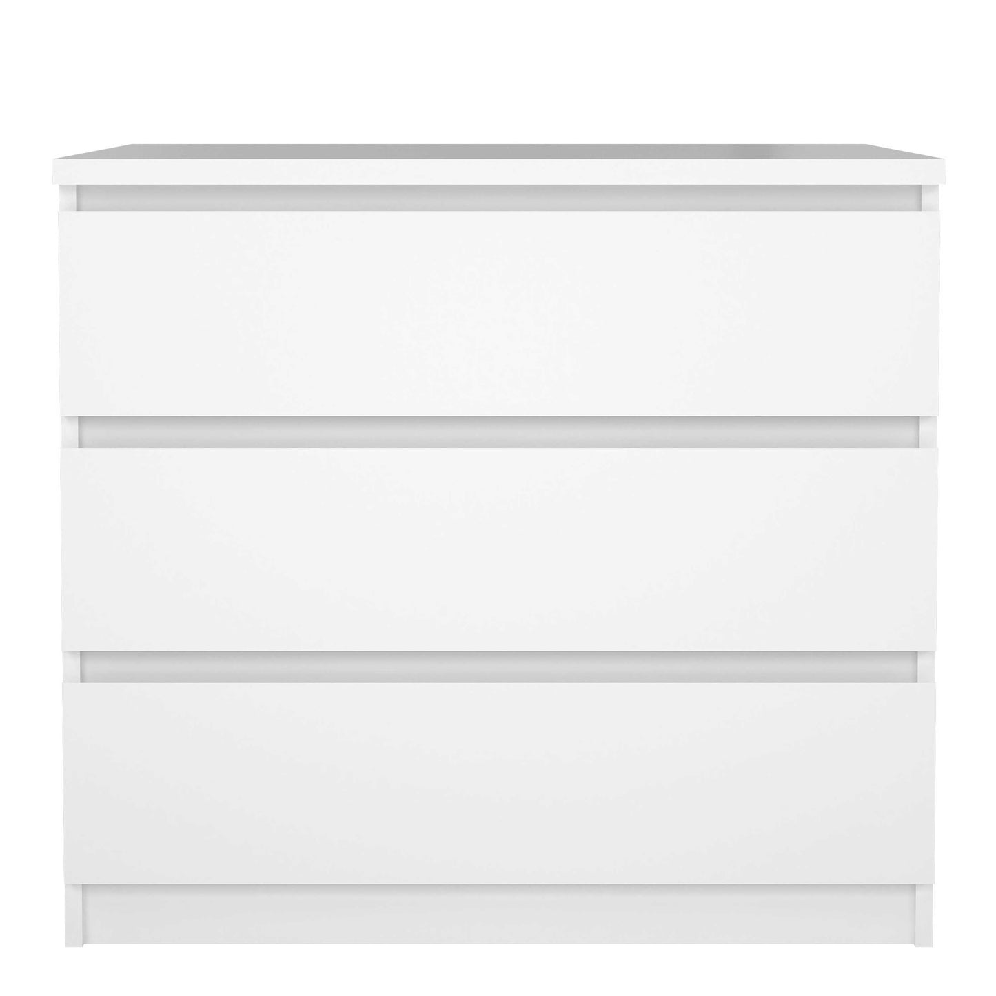 Budapest White Wooden Storage Chest 3 Drawers