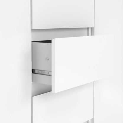 Budapest White Wooden Sideboard 4 Drawers 2 Doors