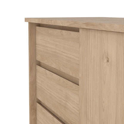 Budapest Natural Oak Effect Wood Storage Unit 1 Door 3 Drawers