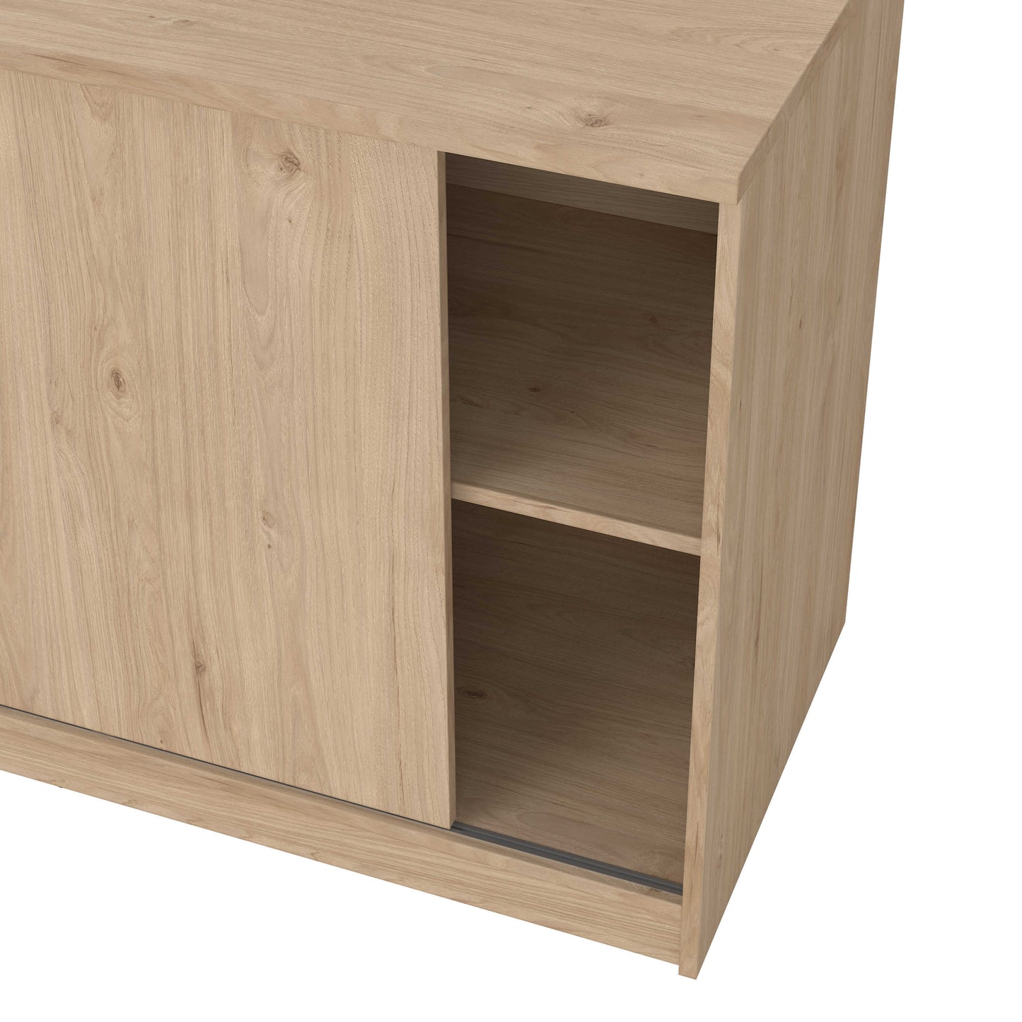 Budapest Natural Oak Effect Wood Storage Unit 1 Door 3 Drawers
