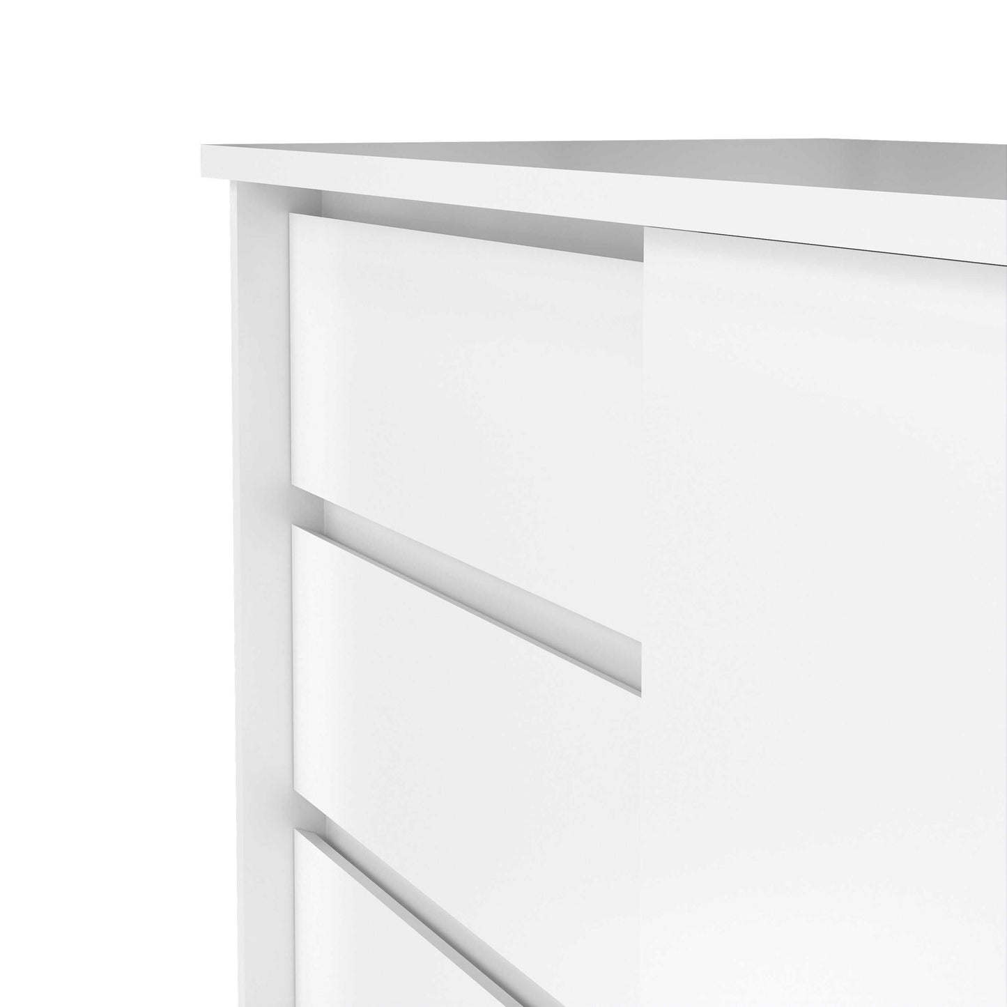 Budapest White Wooden Storage Unit 1 Door 3 Drawers