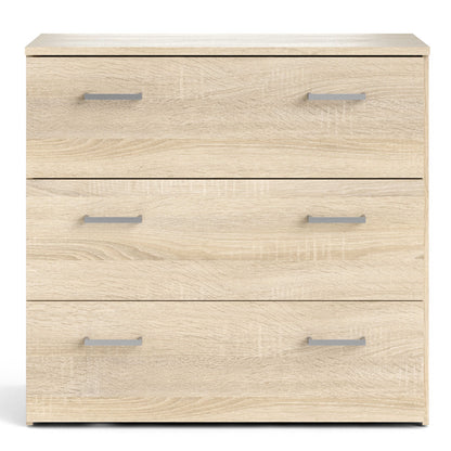 Berlin Light Oak Effect Chest of 3 Drawers