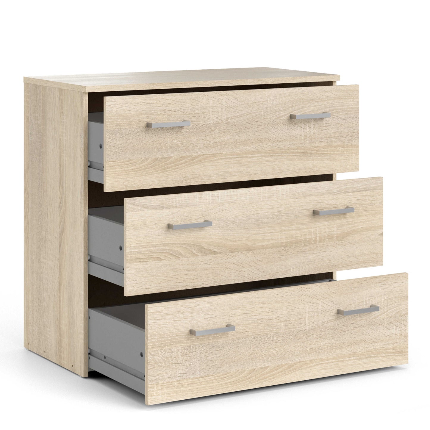 Berlin Light Oak Effect Chest of 3 Drawers