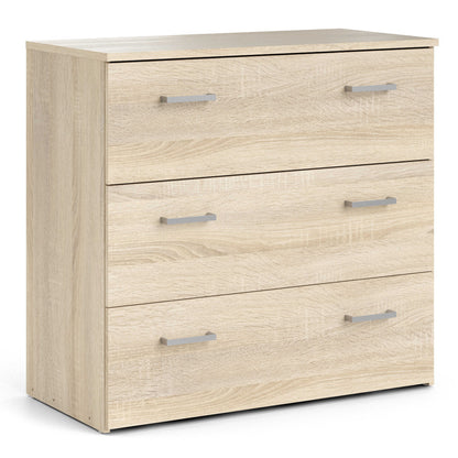 Berlin Natural Bedroom Furniture Set with Bedside Chest of Drawers and Wardrobe