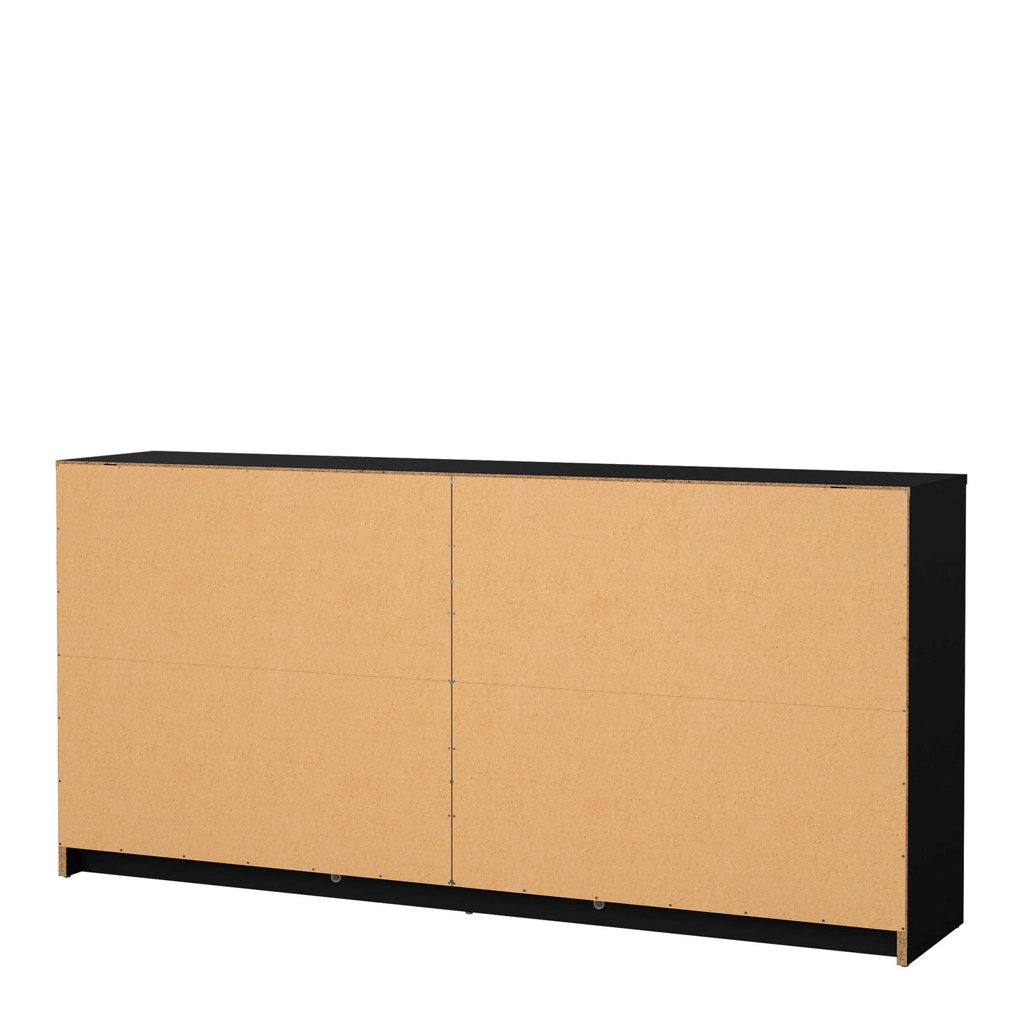 Tainan Black Wide Chest 6 Drawers