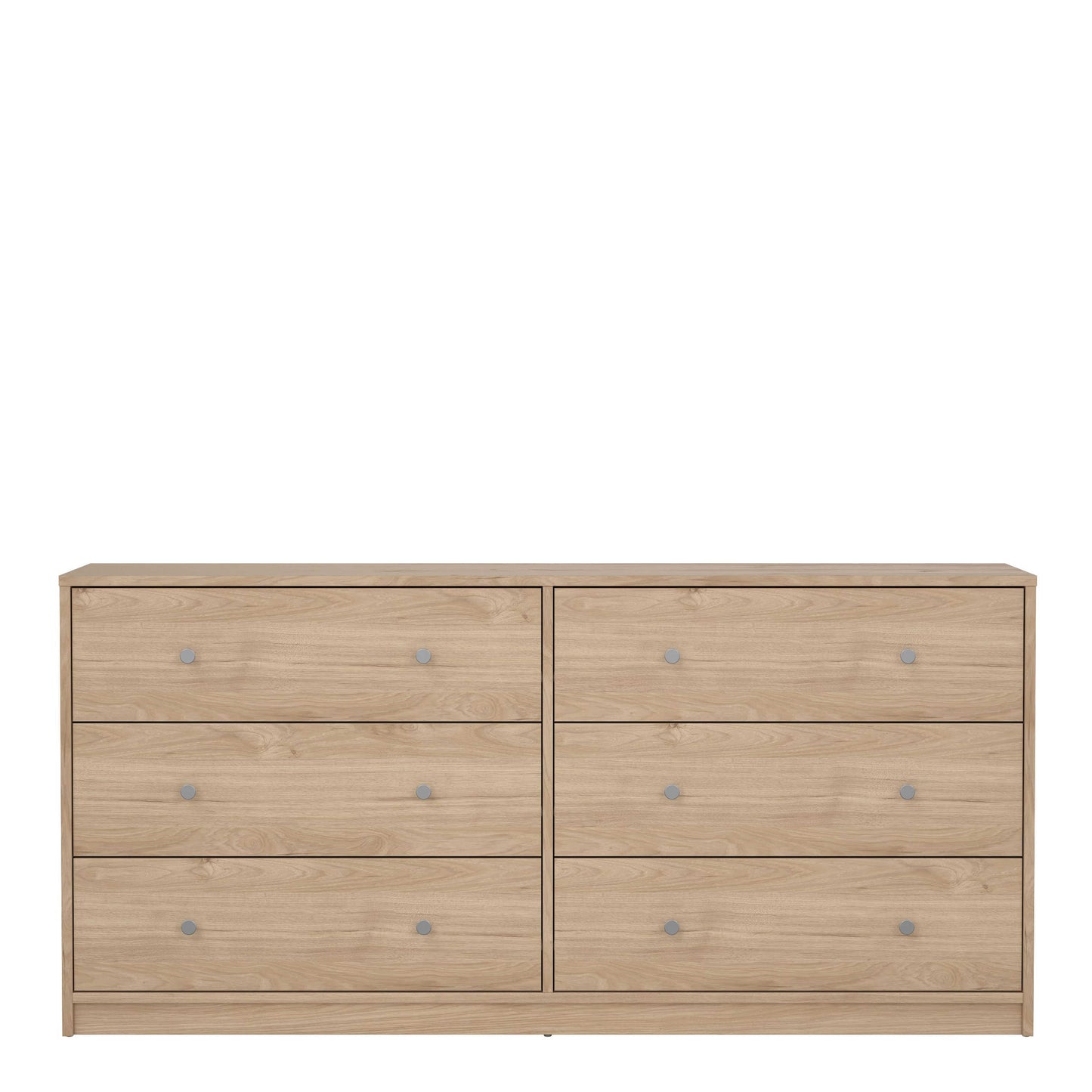 Kaohsiung Hickory Oak Effect Chest 6 Drawers