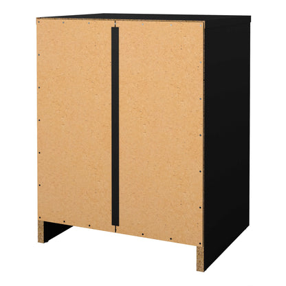 Tainan Black Bedside Table 1 Drawer 1 Shelf