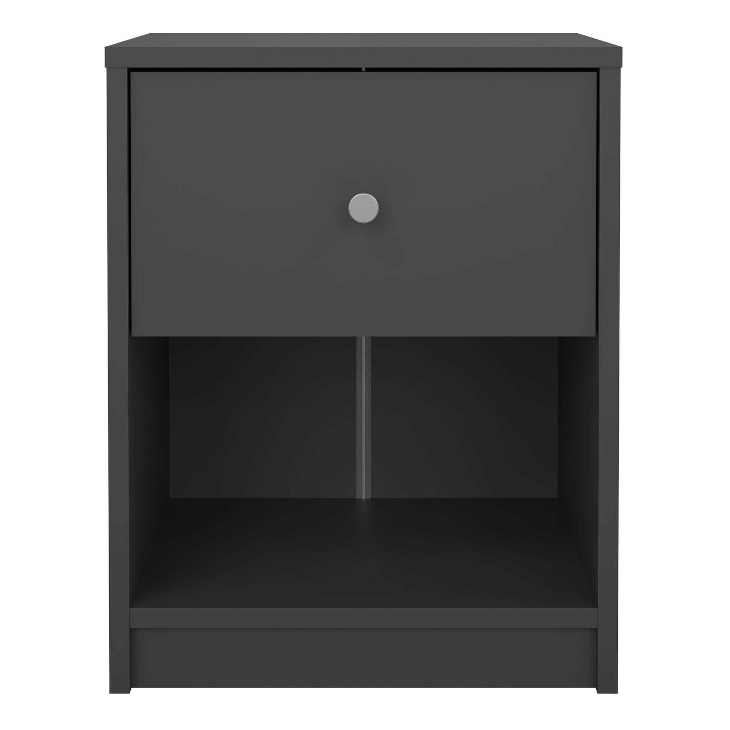 Kaohsiung Dark Grey Bedside Table 1 Drawer