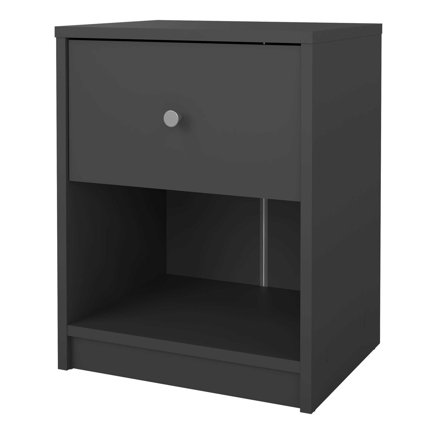 Kaohsiung Dark Grey Bedside Table 1 Drawer