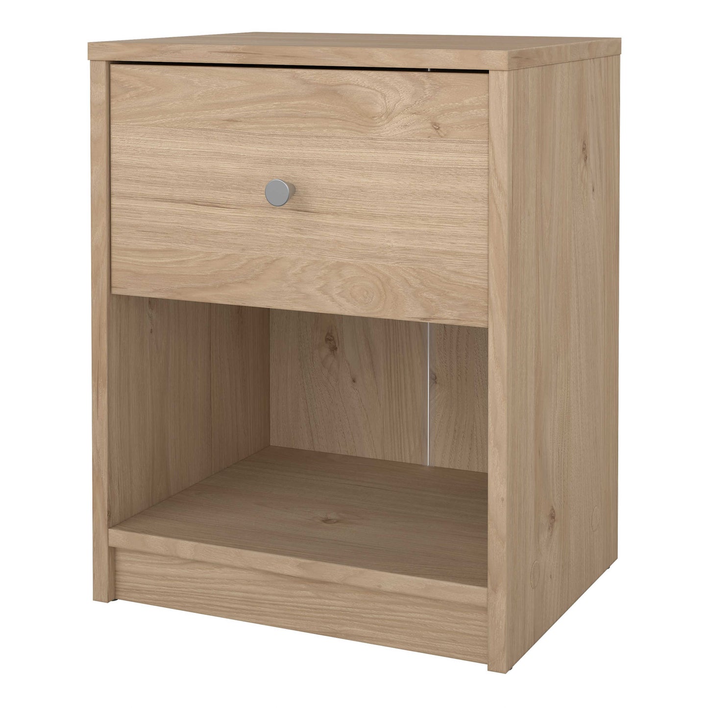 Kaohsiung Hickory Oak Effect Bedside Table 1 Drawer