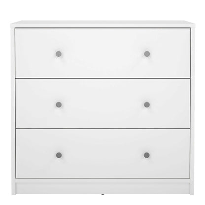 Tainan White Chest 3 Drawers