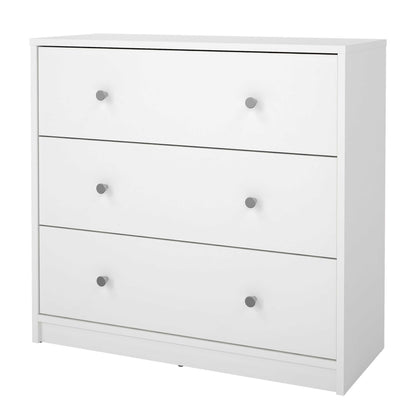 Tainan White Chest 3 Drawers