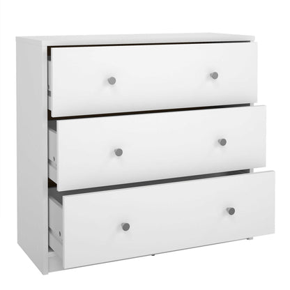 Tainan White Chest 3 Drawers