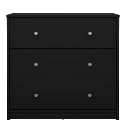 Tainan Black Chest 3 Drawers
