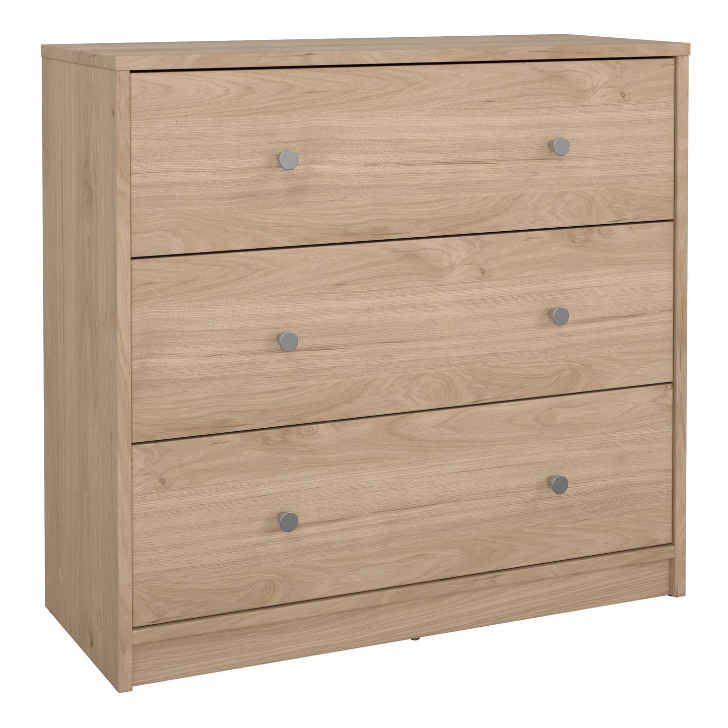 Kaohsiung Hickory Oak Effect Chest 3 Drawers