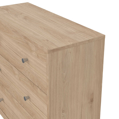 Kaohsiung Hickory Oak Effect Chest 3 Drawers