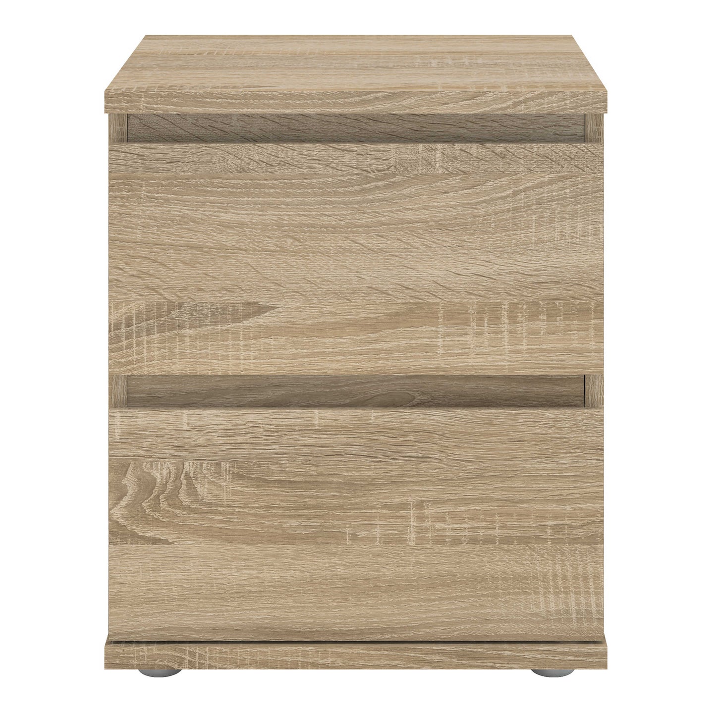Copenhagen Natural Oak Effect Wood Bedside Table 2 Drawer